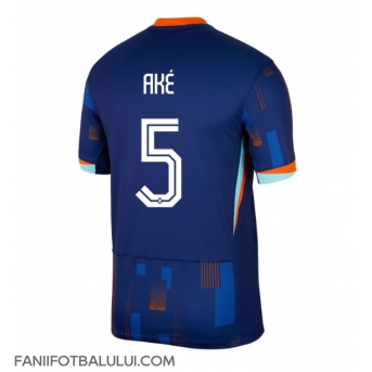 Țările de Jos Nathan Ake #5 Tricou Fotbal Replică European 2024 Barbati Deplasare